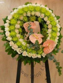 Mixed Floral Wreath - CODE 9160